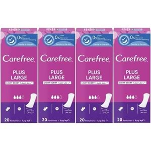 O.B Carefree Günlük Ped Hafif Parfümlü Plus Large 80 Adet (4PK*20)