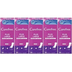 O.B Carefree Günlük Ped Hafif Parfümlü Plus Large 100 Adet (5PK*20)