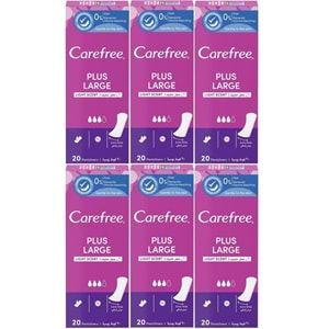 O.B Carefree Günlük Ped Hafif Parfümlü Plus Large 120 Adet (6PK*20)