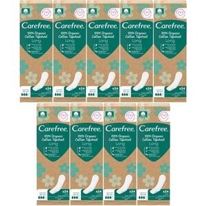 O.B Carefree Günlük Ped Organic Cotton Topsheet Uzun 216 Adet (9PK*24)