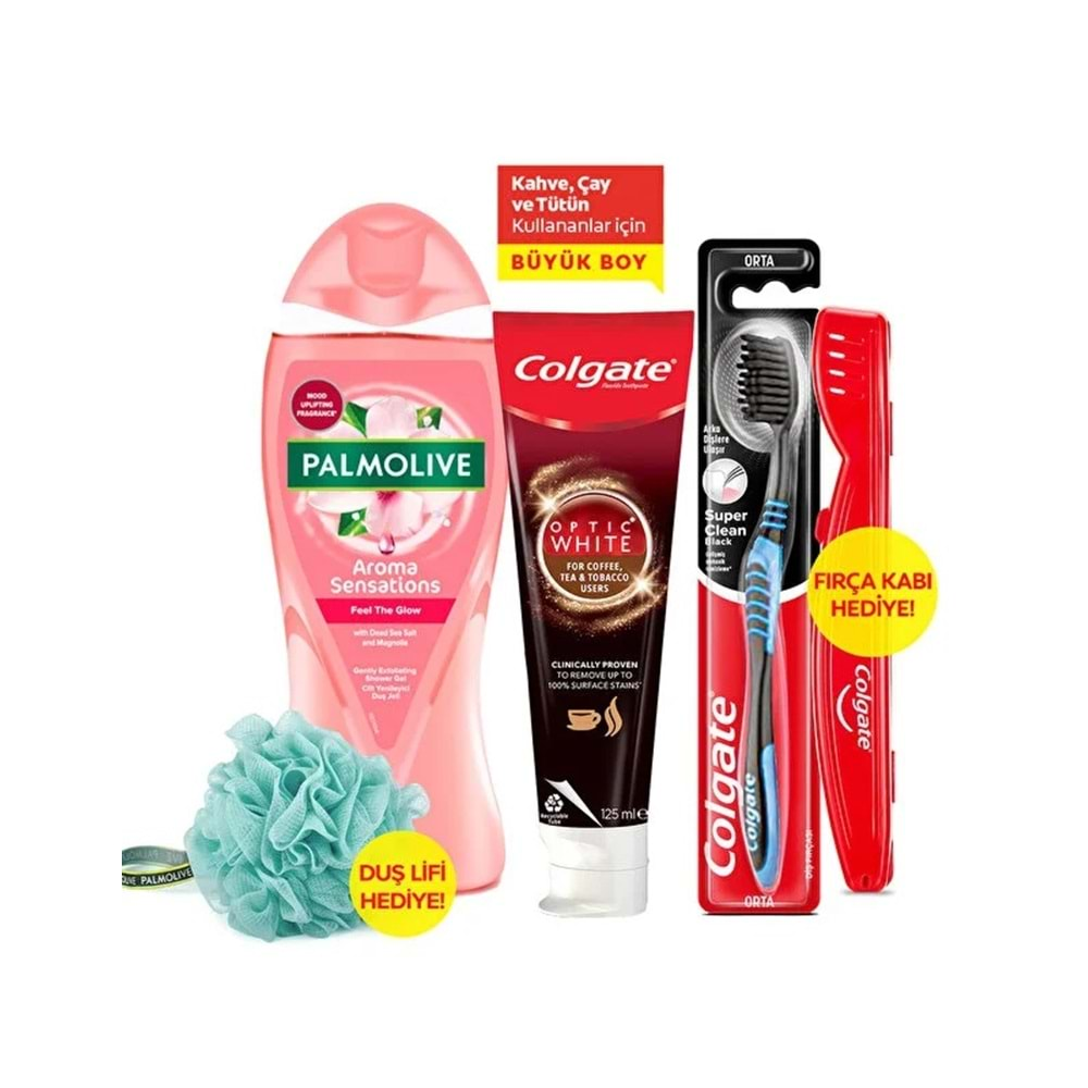 Colgate & Palmolive Avantaj PK (Diş Macunu 125ML+Diş Fırçası+Saklama Kabı+Duş Jeli 750ML+Banyo Lifi)