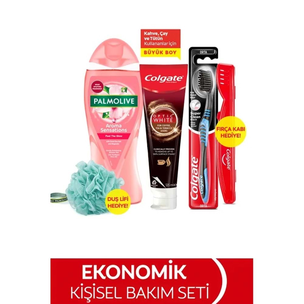 Colgate & Palmolive Avantaj PK (Diş Macunu 125ML+Diş Fırçası+Saklama Kabı+Duş Jeli 750ML+Banyo Lifi)