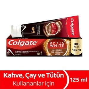 Colgate Diş Macunu Optic White 125ML Çay-Kahve-Sigara (2 Li Set)