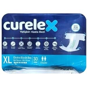 Curelex Hasta Bezi Yetişkin Bel Bantlı Tekstil Yüzey XL-Extra Large Boy 60 Adet Tekli Pk (2PK*30)