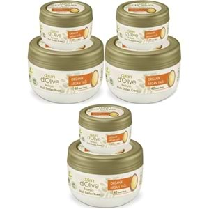 Dalan Dolive Organik Besleyici Bakım Kremi Organik Argan Yağı 300ML+150ML Hediye (3 Lü Set)