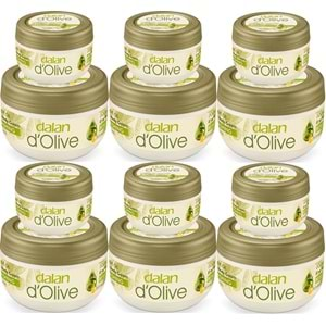 Dalan Dolive Organik Besleyici Bakım Kremi Zeytinyağlı 300ML+150ML Hediye (6 Lı Set)