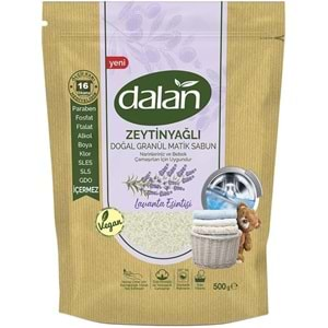 Dalan Doğal Granül Sabun Tozu 500GR Lavanta Esintisi (Doğal Bebekler İçin) (3 Lü Set) (48 Yıkama)