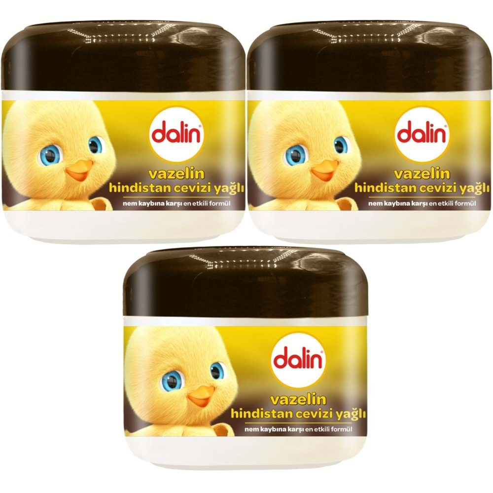 Dalin Vazelin 100ML Hindistan Cevizi Yağlı (3 Lü Set)