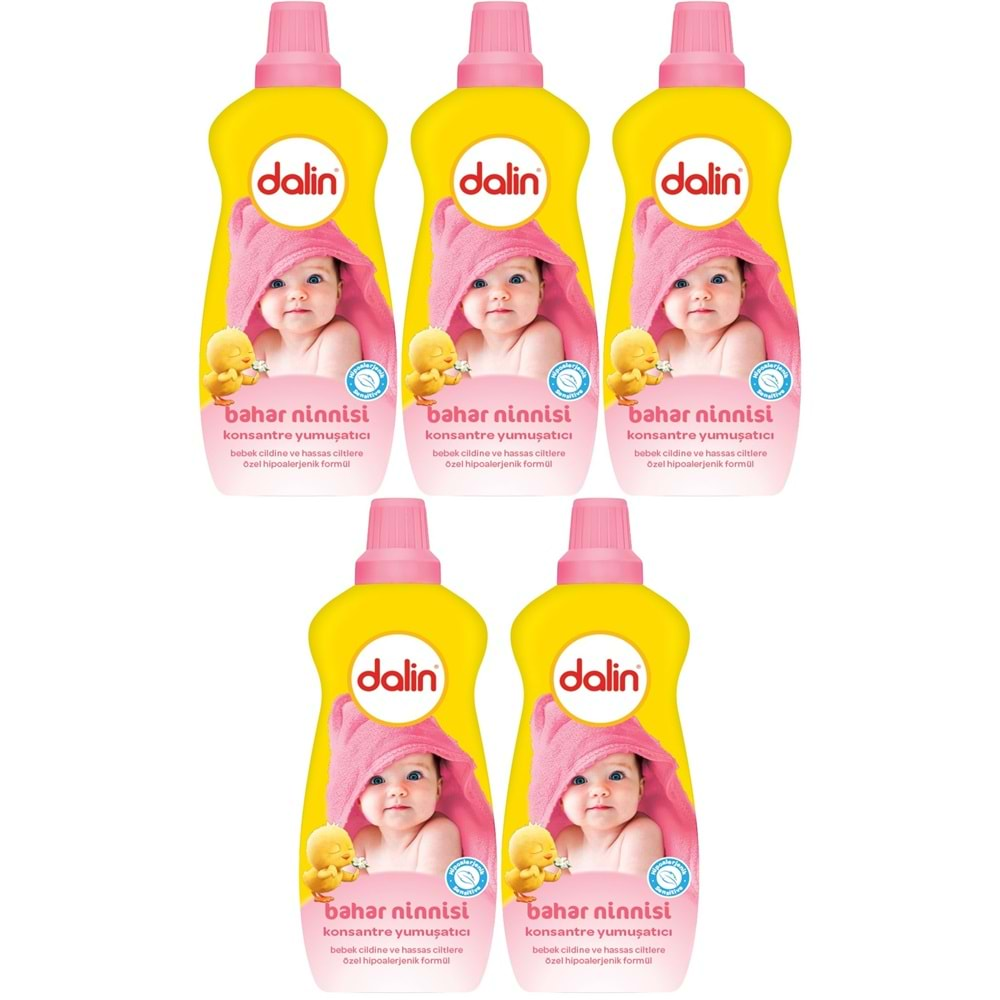 Dalin Çamaşır Yumuşatıcı Konsantre 1200ML Bahar Ninnisi (5 Li Set)