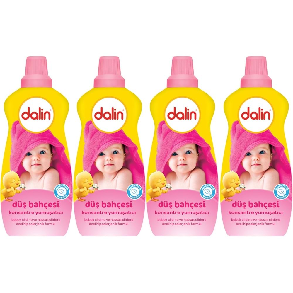 Dalin Çamaşır Yumuşatıcı Konsantre 1200ML Düş Bahçesi (4 Lü Set)