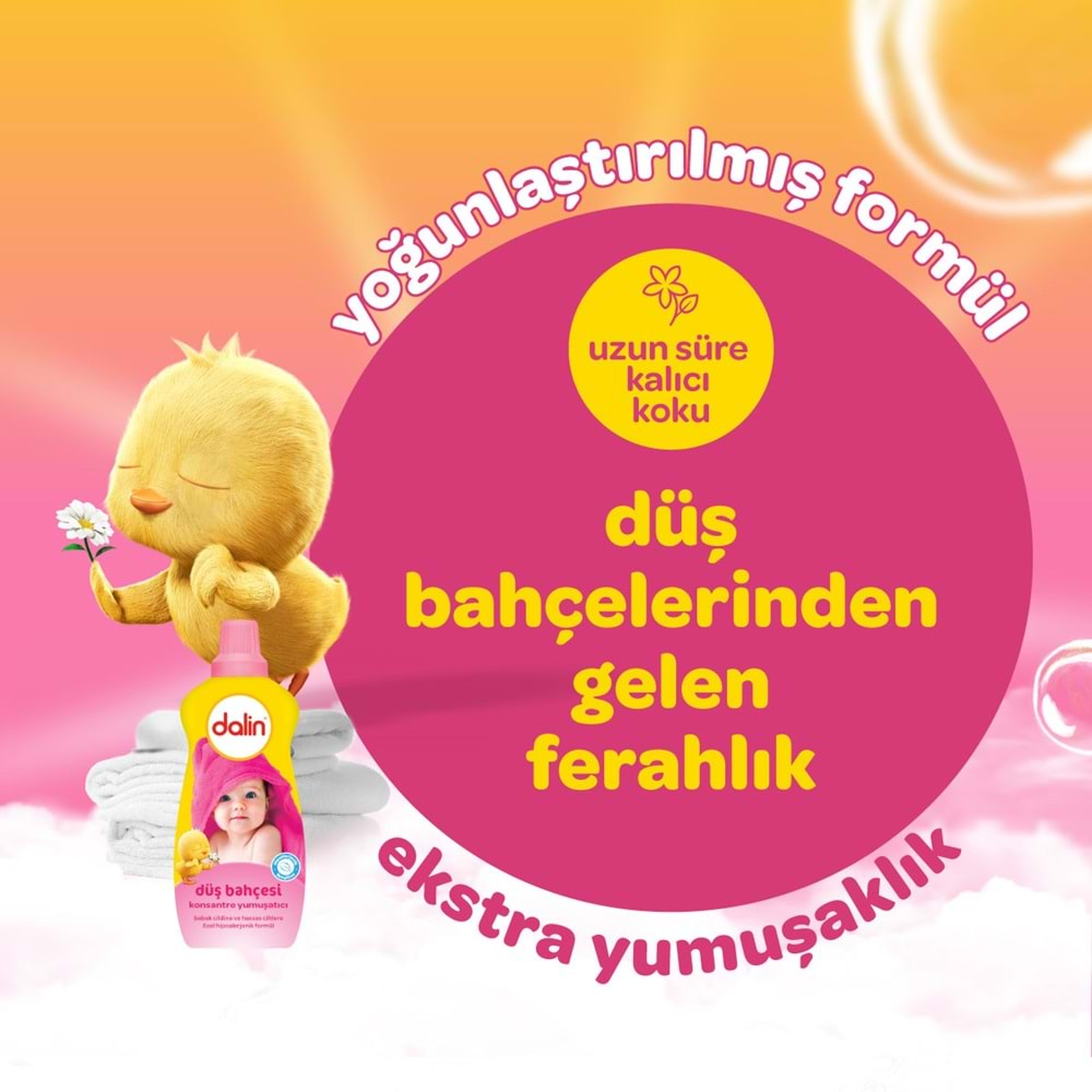 Dalin Çamaşır Yumuşatıcı Konsantre 1200ML Düş Bahçesi (4 Lü Set)