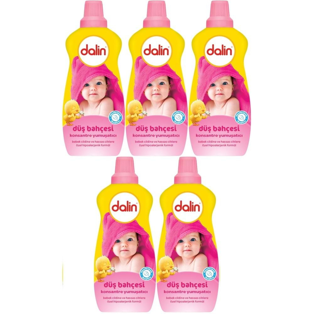 Dalin Çamaşır Yumuşatıcı Konsantre 1200ML Düş Bahçesi (5 Li Set)