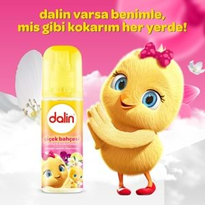 Dalin Bebek Kolonyası 150ML Çiçek Bahçesi (Menekşe-Yasemin-Limon Kokulu) (3 Lü Set)