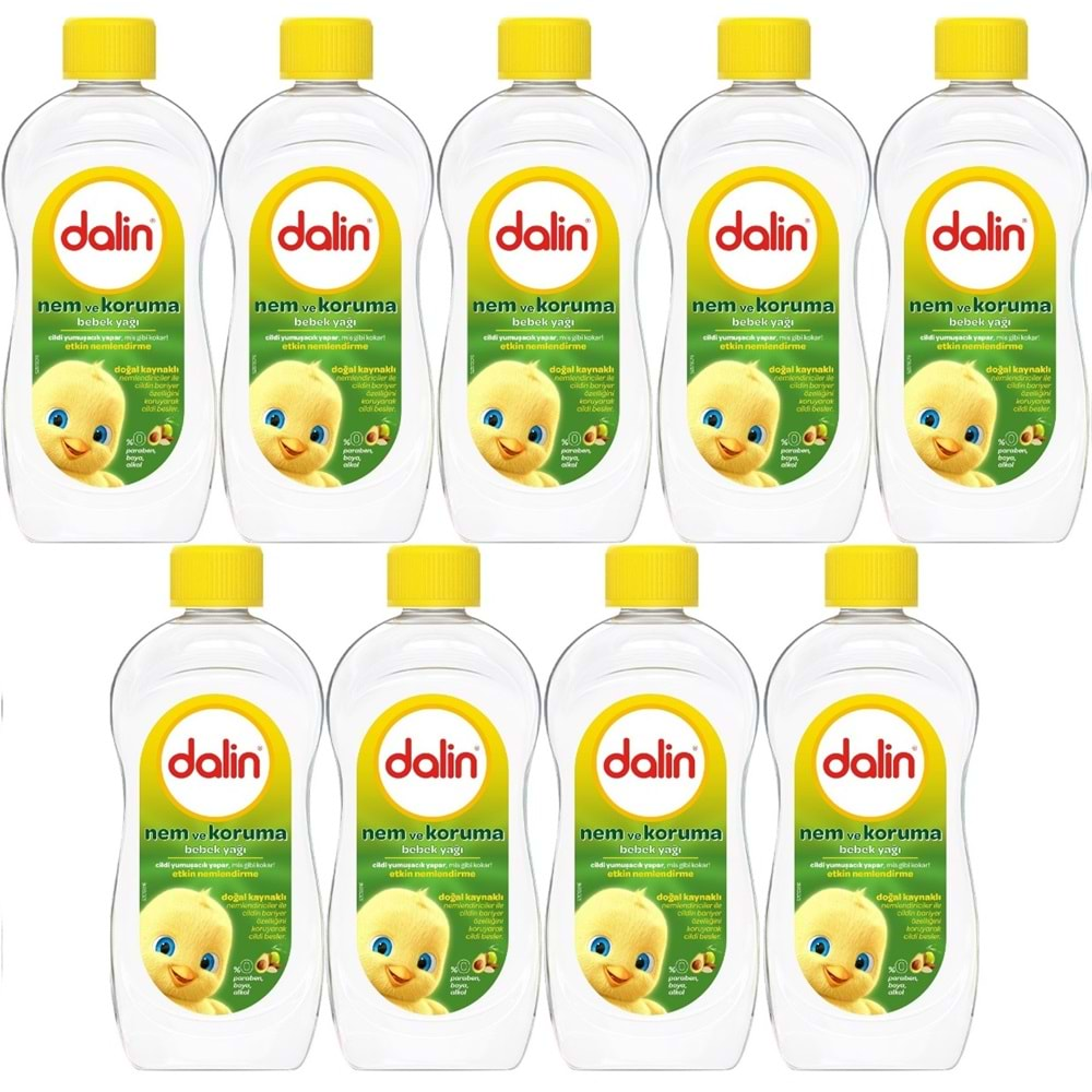 Dalin Bebek Yağı 300ML Nem ve Koruma (Avokado) (9 Lu Set)