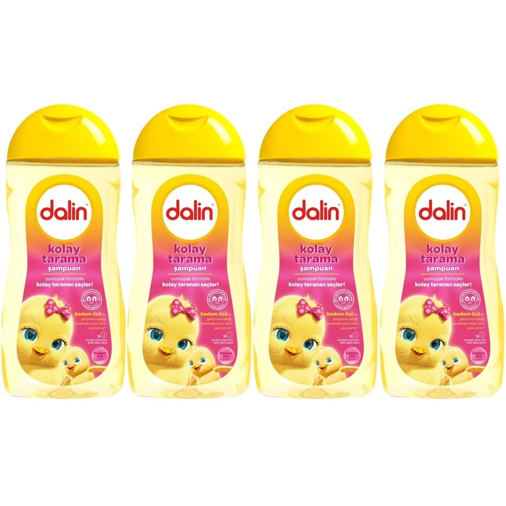 Dalin Bebek Kolay Tarama Şampuanı 200ML Badem Özlü (4 Lü Set)