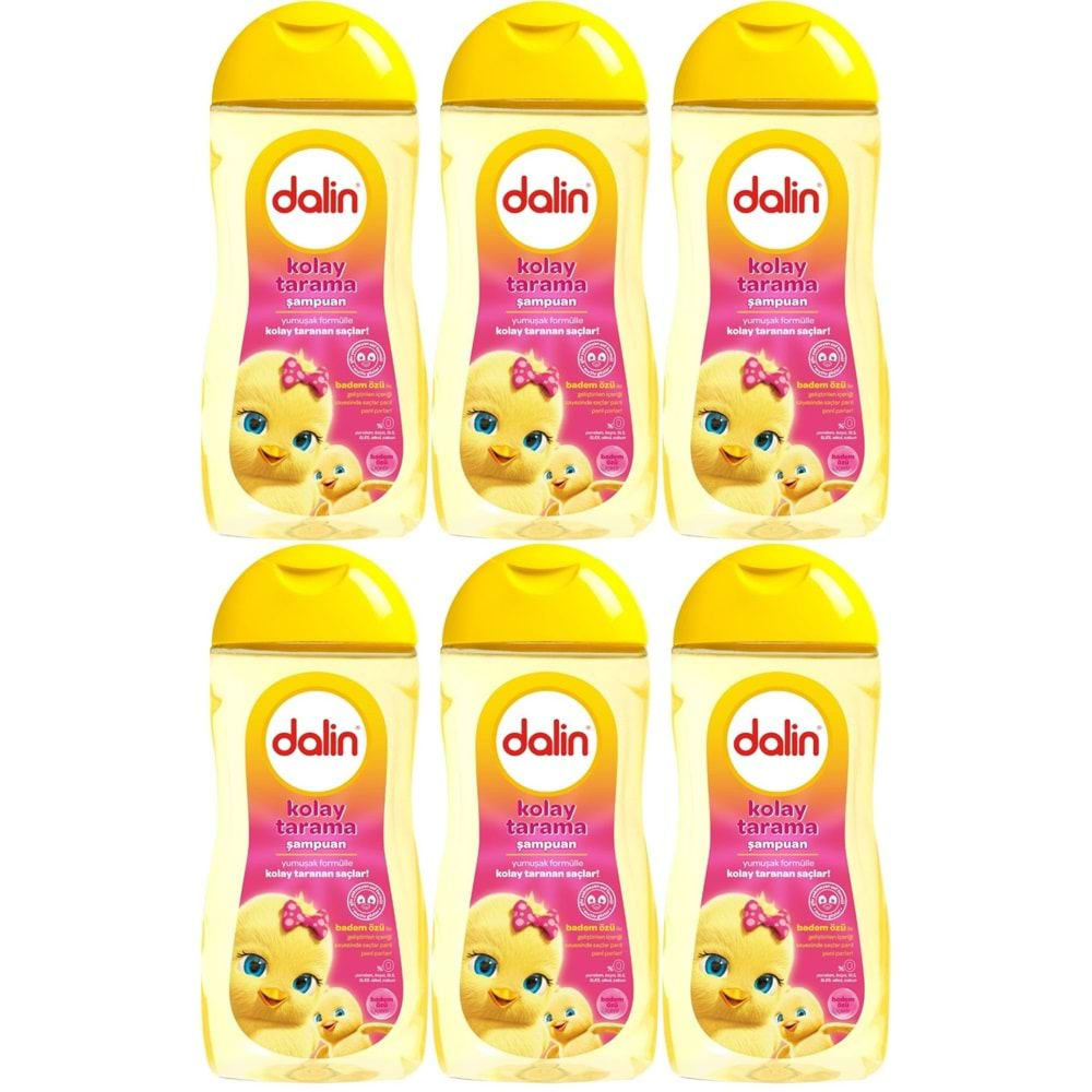 Dalin Bebek Kolay Tarama Şampuanı 200ML Badem Özlü (6 Lı Set)