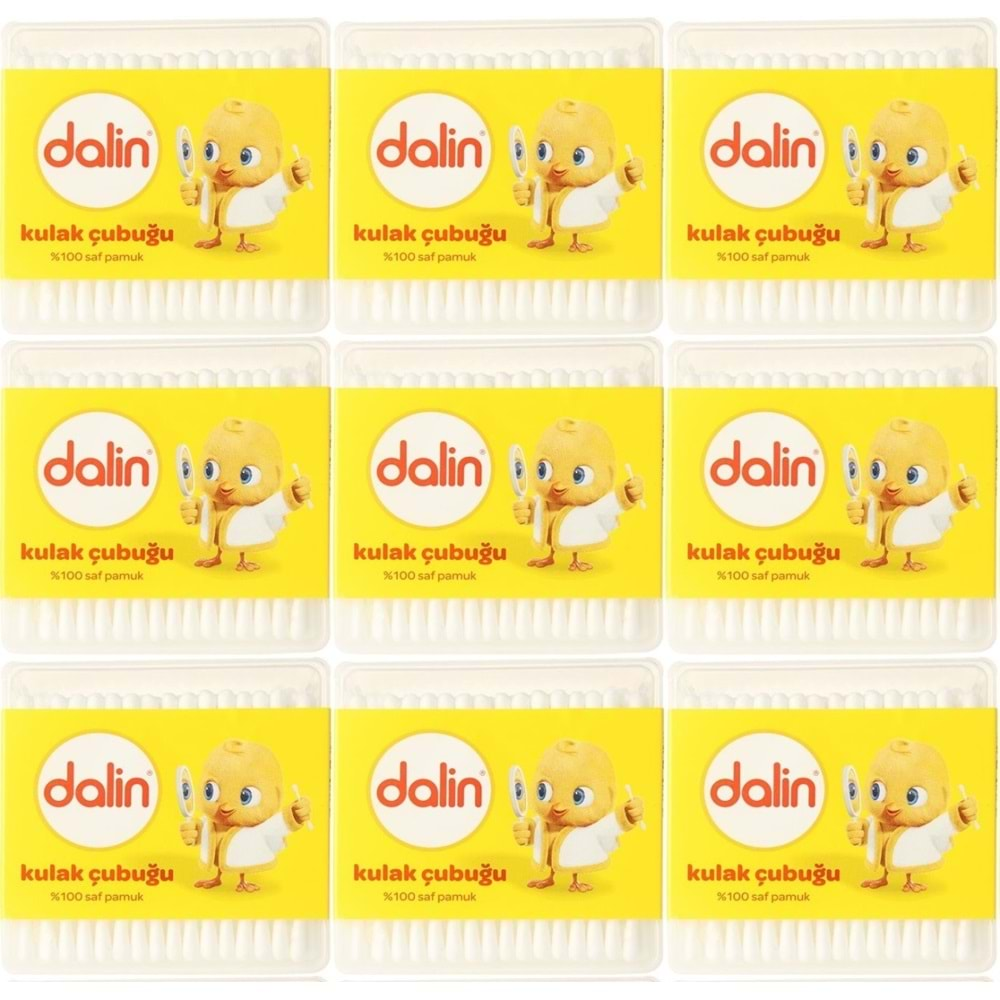 Dalin Kulak Çubuğu 100 Adet (9 Lu Set)