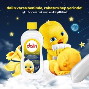 Dalin Bebek Yağı 300ML Rahat ve Mutlu Vanilya Kokulu Nemlendirici (5 Li Set)