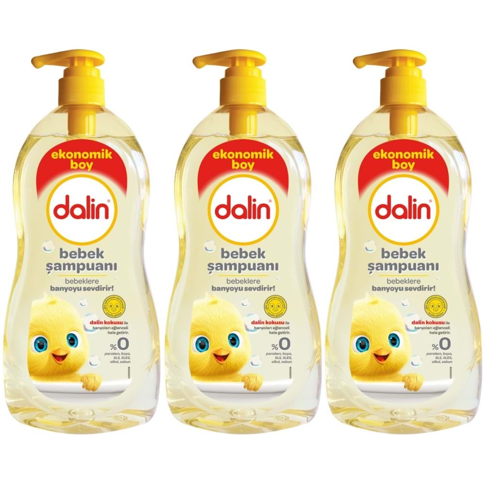 Dalin Bebek Şampuanı 900ML Klasik Pompalı (3 Lü Set)