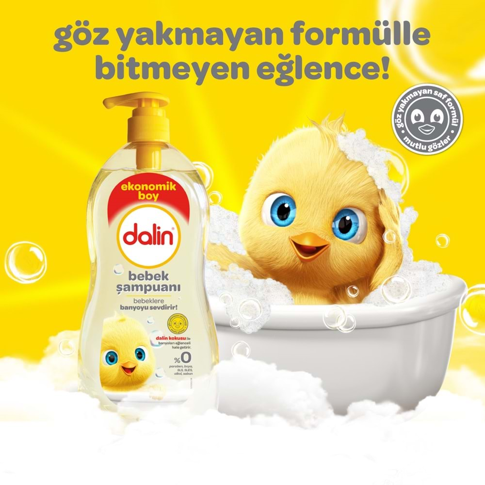 Dalin Bebek Şampuanı 900ML Klasik Pompalı (6 Lı Set)