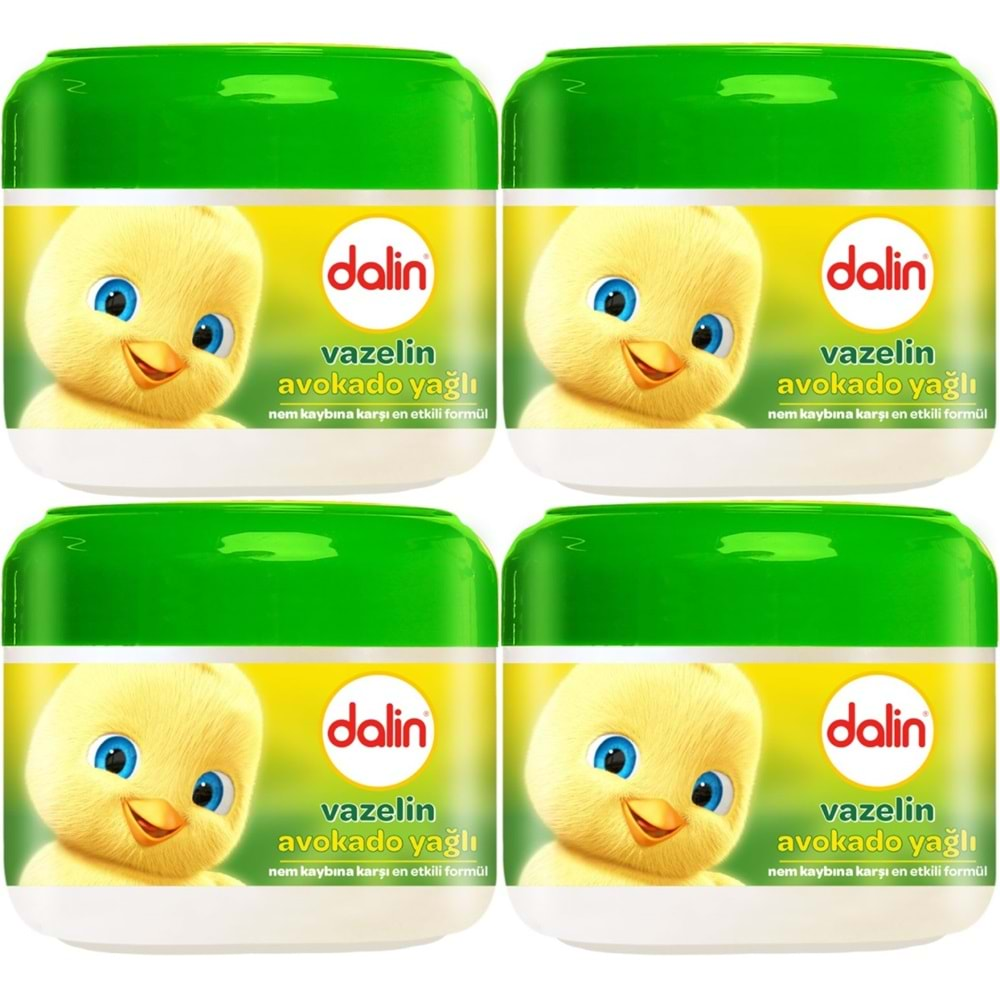 Dalin Vazelin 100ML Nem ve Koruma Avakado Yağlı (4 Lü Set)