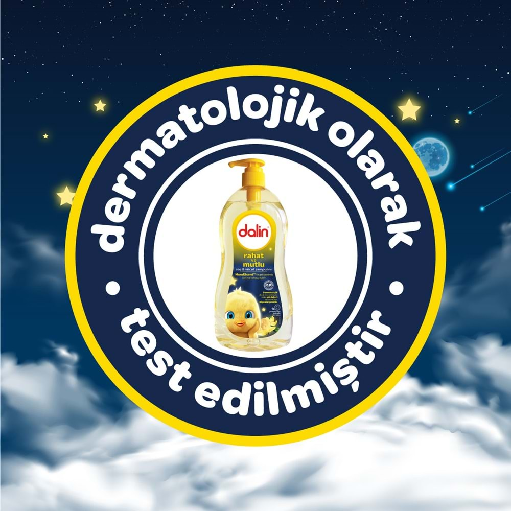 Dalin Bebek Saç ve Vücut Şampuanı 700ML Rahat ve Mutlu Pompalı (2 Li Set)