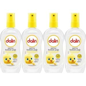 Dalin Bebek Yağı 200ML Klasik Sprey (4 Lü Set)