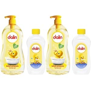 Dalin Bebek Şampuanı Klasik 700ML Pompalı + 100ML Bebek Yağı (Rahat ve Mutlu) (2 Li Set)