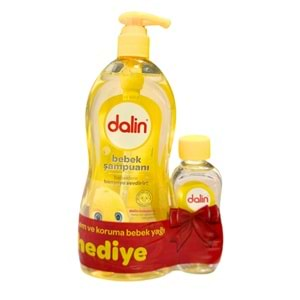 Dalin Bebek Şampuanı Klasik 700ML Pompalı + Bebek Yağı Hediye 100ML (Nem Koruma) (2 Li Set)