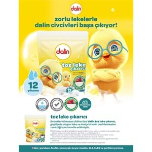 Dalin Toz Leke Çıkarıcı 500GR (Tüm Çamaşırlar / Elde ve Matik) (2 Li Set)