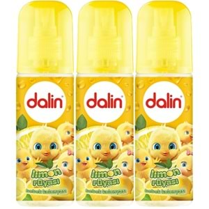 Dalin Bebek Kolonyası 150ML Limon Çiçeği (Limon-Bergomat-Papatya) (3 Lü Set)