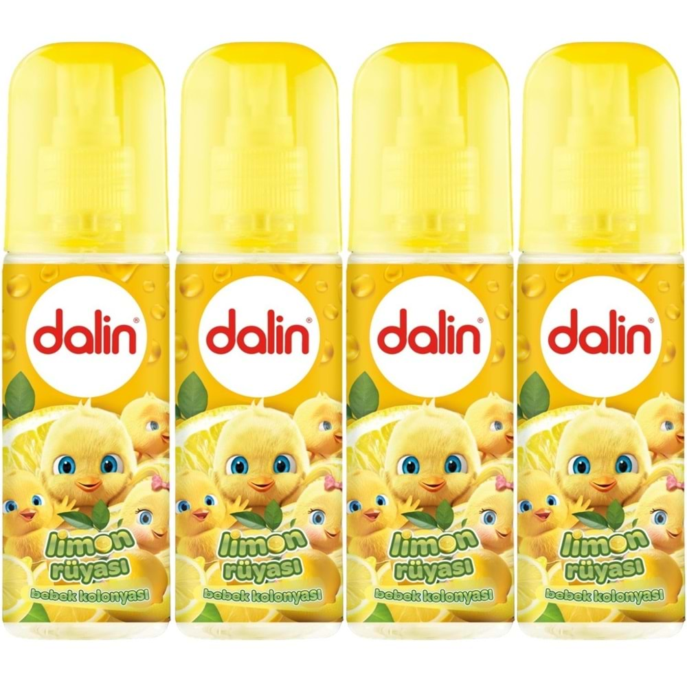 Dalin Bebek Kolonyası 150ML Limon Çiçeği (Limon-Bergomat-Papatya) (4 Lü Set)