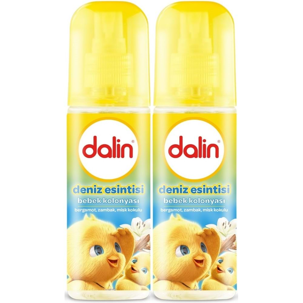 Dalin Bebek Kolonyası 150ML Deniz Esintisi (Bergomat-Zambak-Misk Kokulu) (2 Li Set)