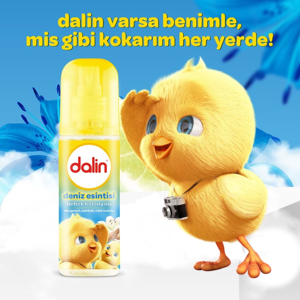 Dalin Bebek Kolonyası 150ML Deniz Esintisi (Bergomat-Zambak-Misk Kokulu) (2 Li Set)