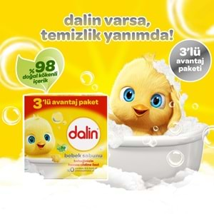 Dalin Bebek Sabunu 100GR (9 Lu Set) Hassas Ciltler İçin Kutu (3PK*3)