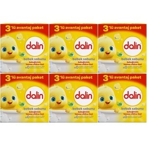 Dalin Bebek Sabunu 100GR (18 Li Set) Hassas Ciltler İçin Kutu (6PK*3)