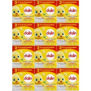 Dalin Bebek Sabunu 100GR (36 Lı Set) Hassas Ciltler İçin Kutu (12PK*3)