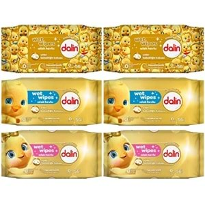 Dalin Cep Islak Havlu Mendil Hijyenik 15 Yaprak (40.Yıl Özel Seri) 6 Lı Set (2PK*3) 90 Yaprak