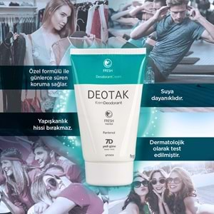 Deotak Krem Deodorant 35ML Fresh (Mentol) (2 Li Set)