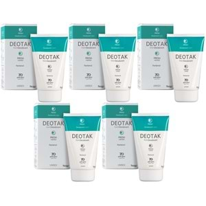 Deotak Krem Deodorant 35ML Fresh (Mentol) (5 Li Set)