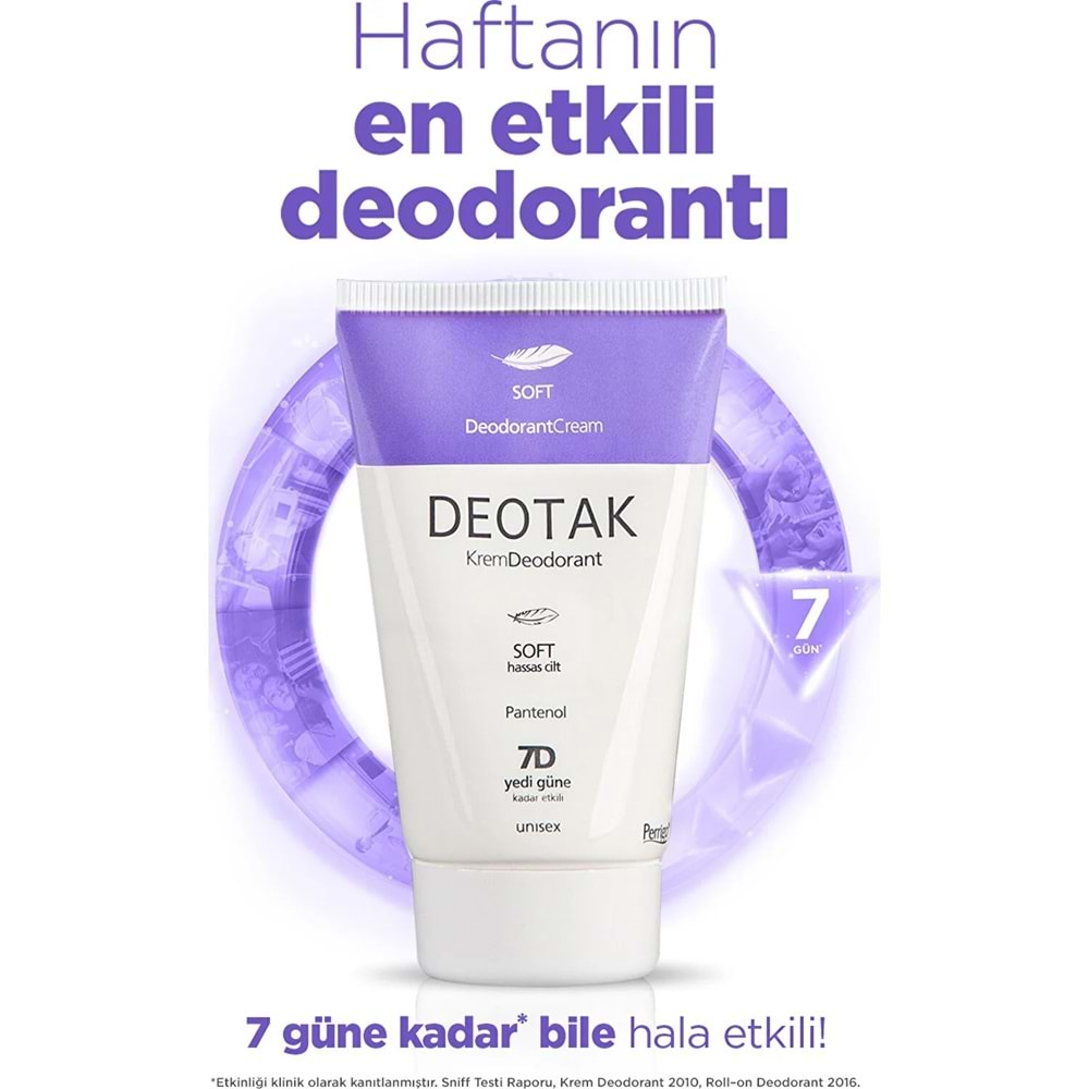 Deotak Krem Deodorant 35ML Soft (Hassas Cilt) (2 Li Set)