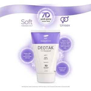 Deotak Krem Deodorant 35ML Soft (Hassas Cilt) (4 Lü Set)