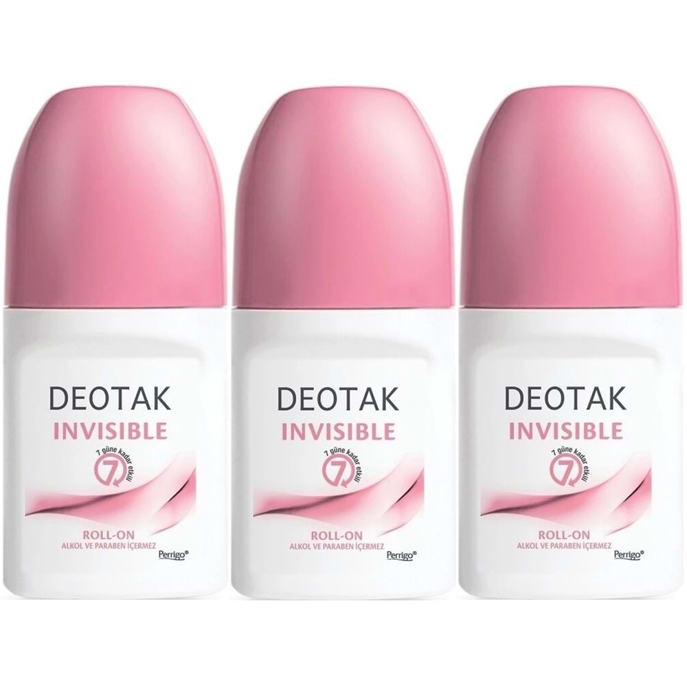 Deotak Roll-On 35ML Invısıble (Women/Kadın) (3 Lü Set)