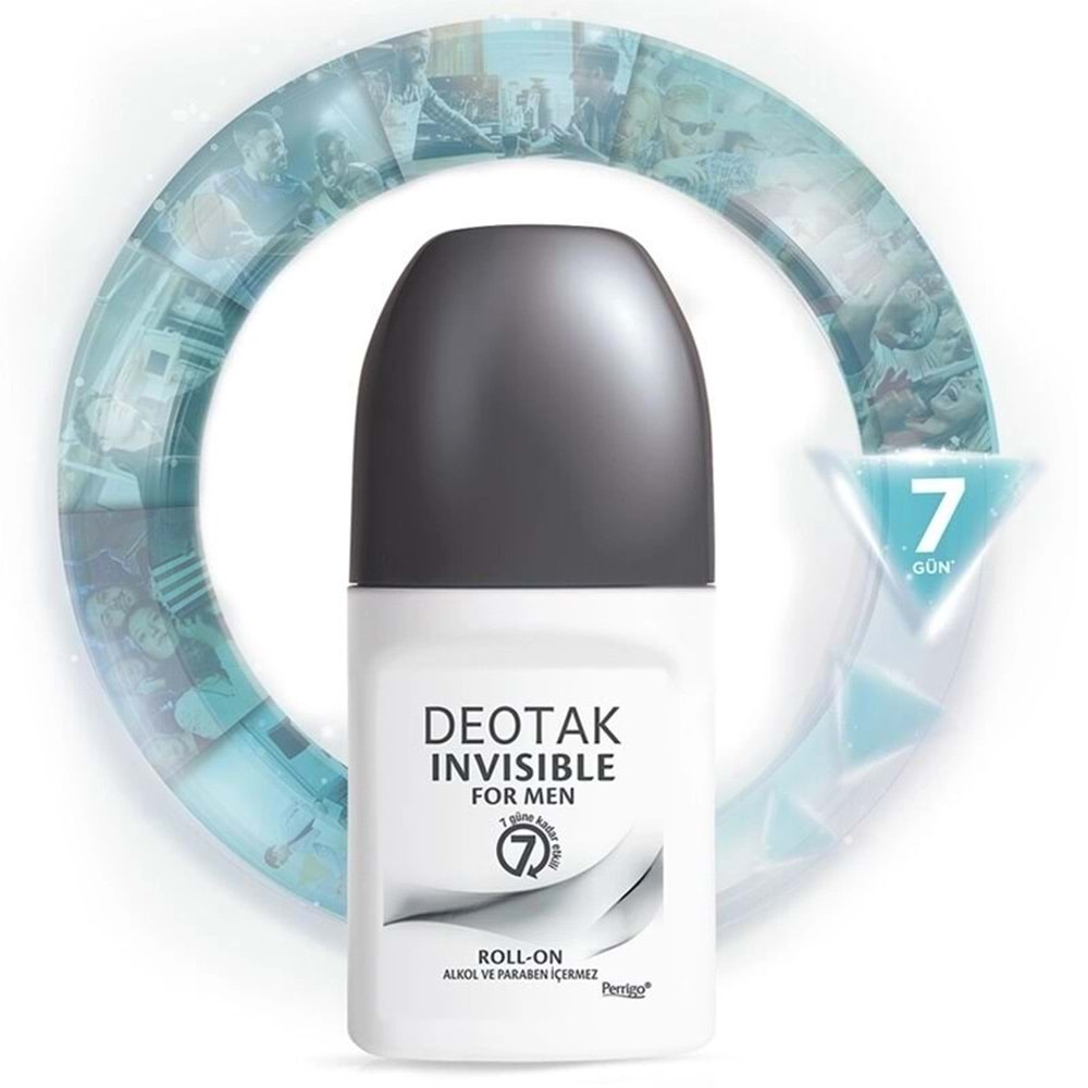 Deotak Roll-On 35ML Invısıble (Formen/Erkek) (5 Li Set)