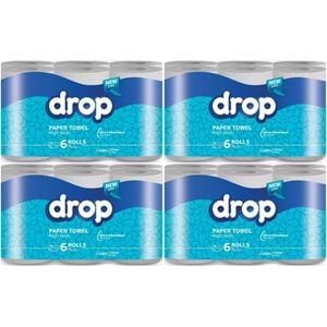 Drop Kağıt Havlu Çift Katlı (24 Lü Pk) (4PK*6)