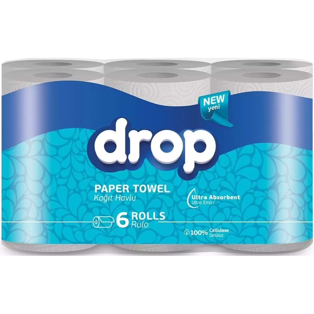 Drop Kağıt Havlu Çift Katlı (24 Lü Pk) (4PK*6)