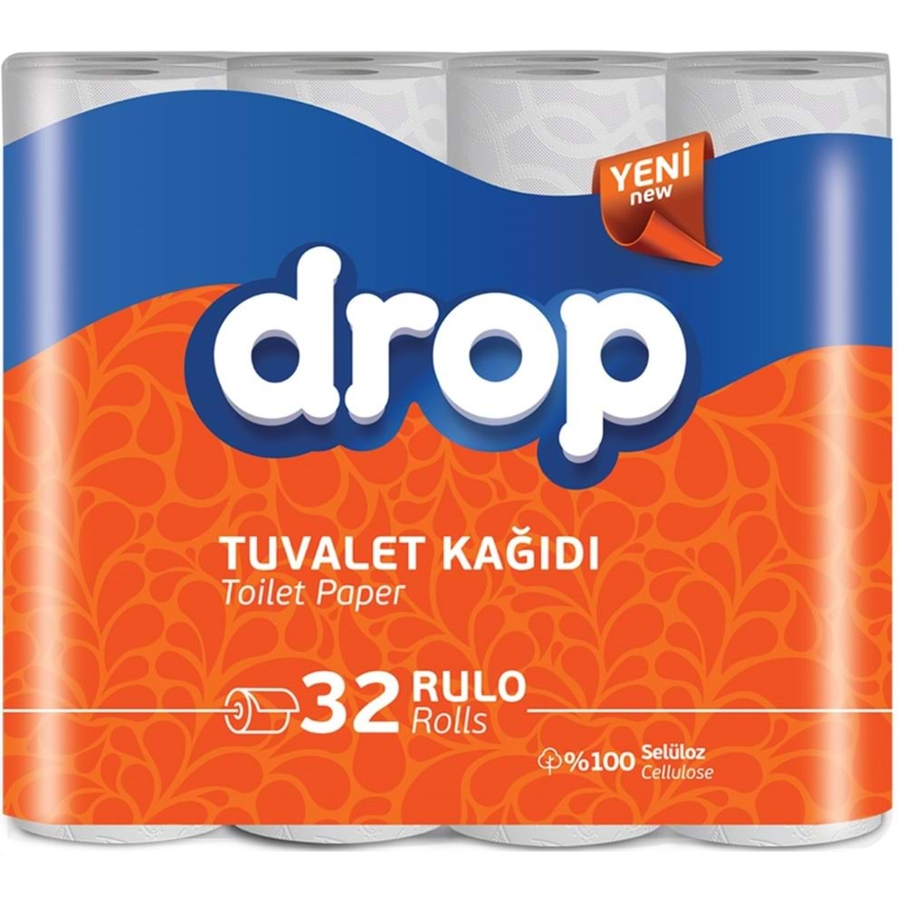 Drop Tuvalet Kağıdı Çift Katlı 128 Li Paket (4PK*32)