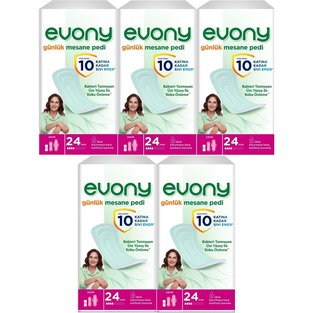 Evony Günlük Mesane Pedi Uzun 120 Adet (5PK*24)