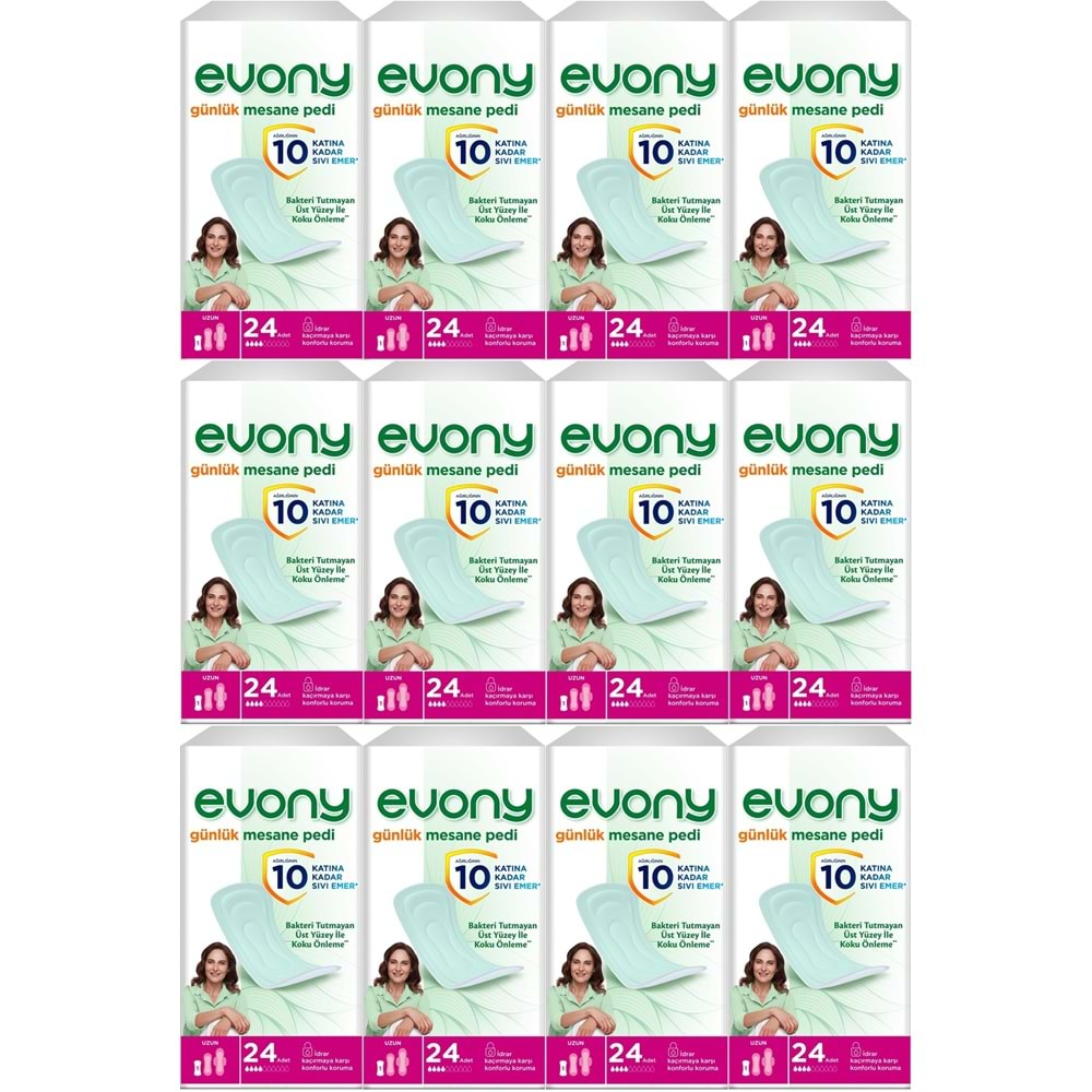 Evony Günlük Mesane Pedi Uzun 288 Adet (12PK*24)