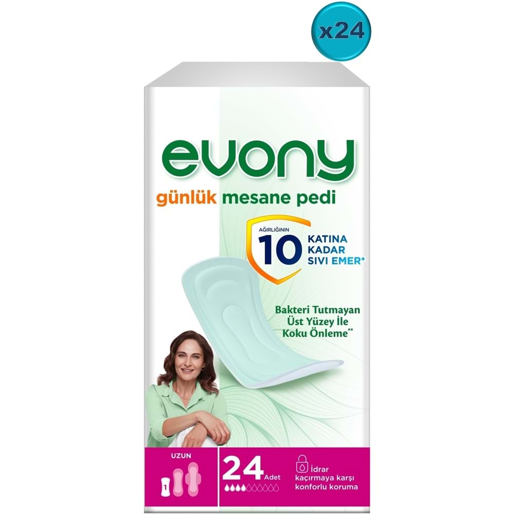 Evony Günlük Mesane Pedi Uzun 576 Adet (24PK*24)